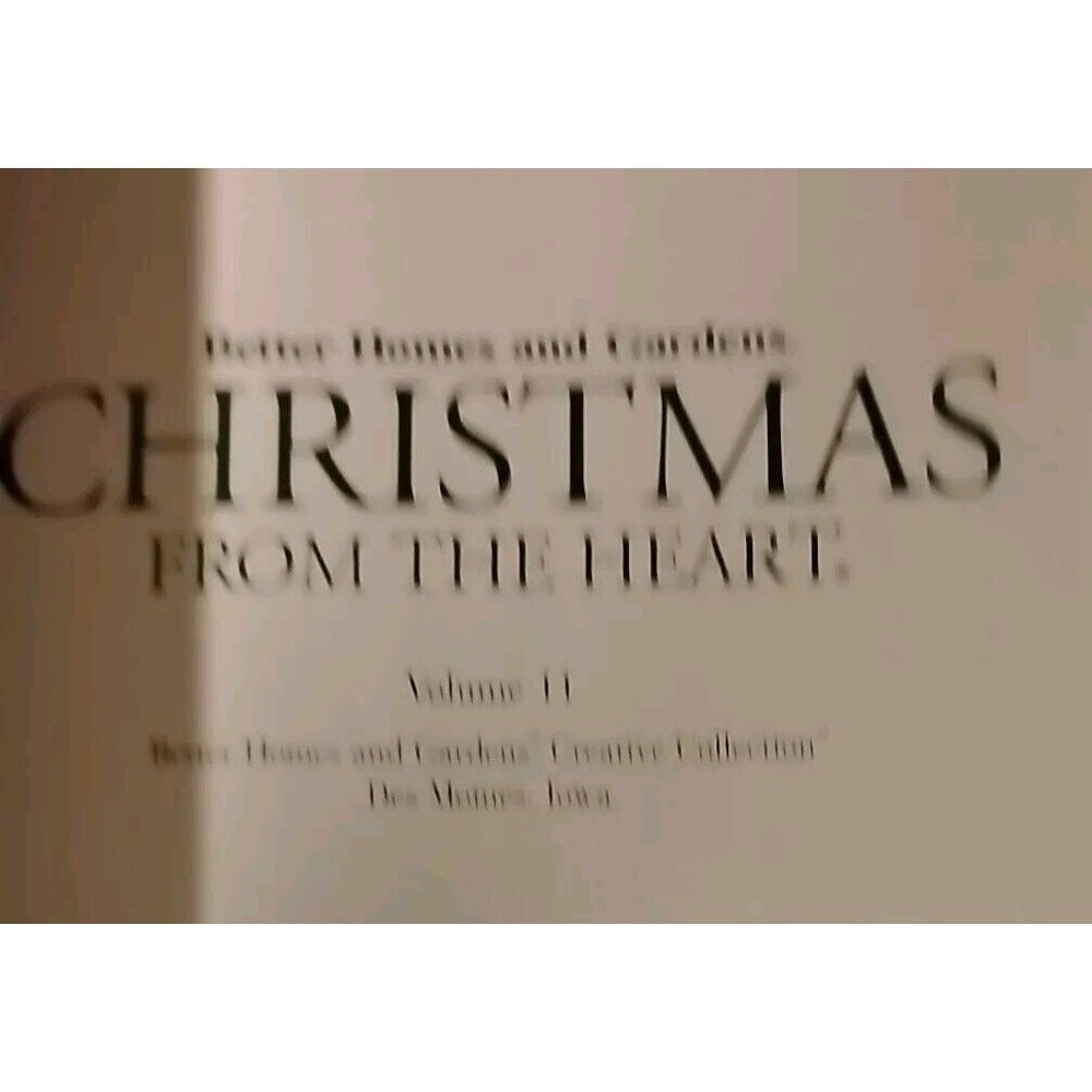 Better Homes & Gardens Christmas From The Heart Book Ceative Vol. 11 Hardcover - Picture 3 of 4